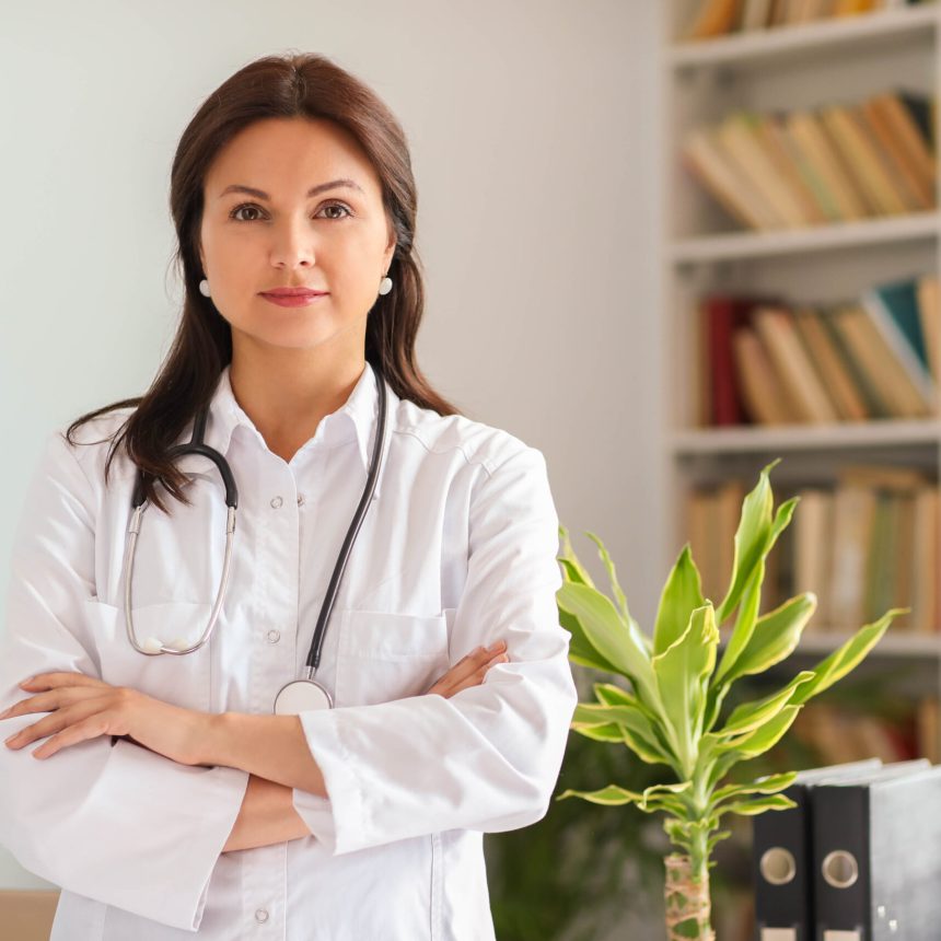 Doctor at work in the hospital